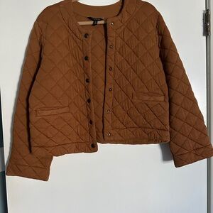 Banana Republic Quilted Tan Puffer Jacket